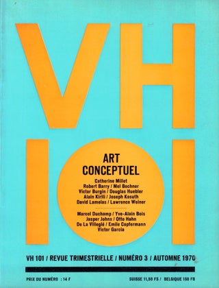 Item #47931 VH 101 Numero 3: Art Conceptuel. Otto Hahn, Francoise Essellier