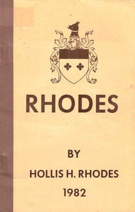 Item #48775 Rhodes. Hollis H. Rhodes