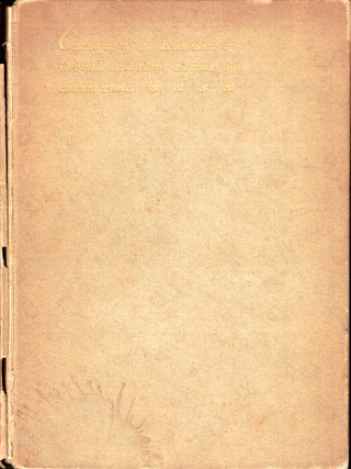 Item #49058 Catalogue of an Exhibition of Original and Early Editions of Italian Books: Selected...