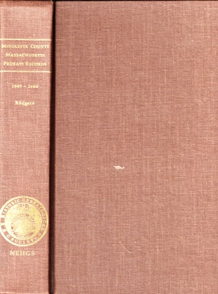 Item #49650 Middlesex County in the Colony of the Massachusetts Bay in New England: Records of...