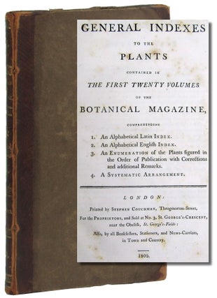 Item #49733 General Indexes to the Plants Contained in the First Twenty Volumes of the Botanical...