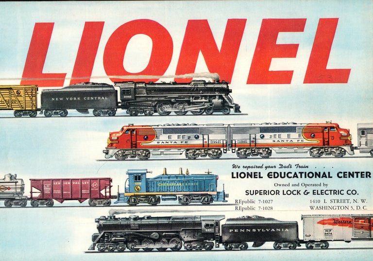 Item #49835 Lionel Electric Trains 1953 Catalog. Lionel Corporation.