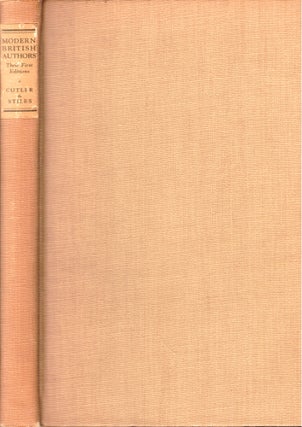 Item #50011 Modern British Authors: Their First Editions. B D. Cutler, Villa Stiles