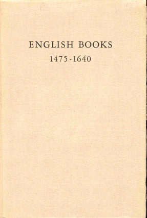 Item #50237 Check List of English Books Printed in England, Scotland, and Ireland and on the...