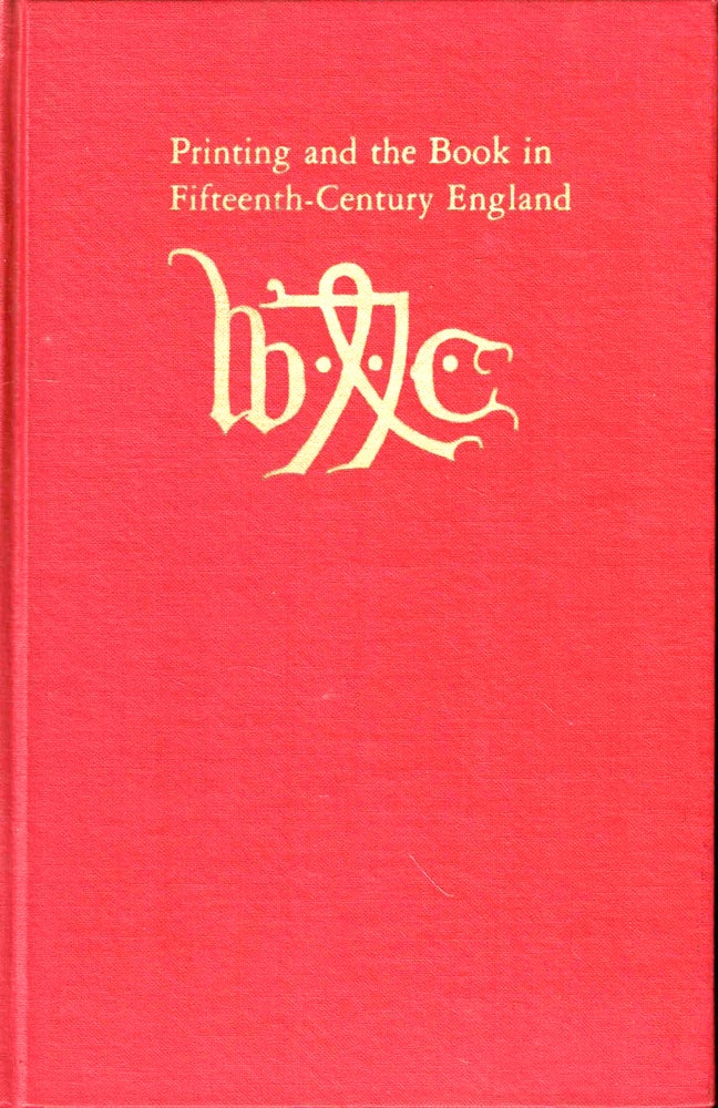 Item #50241 Printing and the Book in Fifteenth Century England: A Bibliographical Survey. Walter L. Heilbronner.