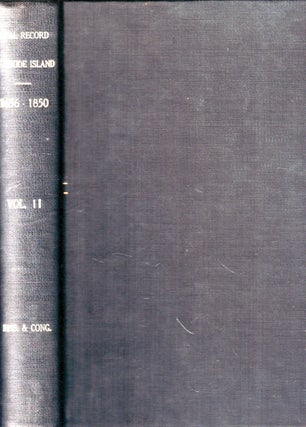 Item #50344 Vital Record of Rhode Island 1636-1850. First Series, Births, Marriages and Deaths. A...