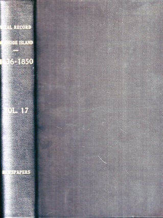 Item #50345 Vital Record of Rhode Island 1636-1850. First Series, Births, Marriages and Deaths. A...