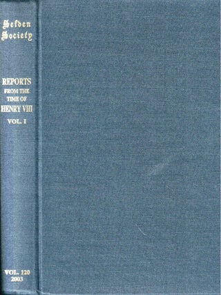 Item #50350 Reports of Cases From the Time of King Henry VIII Volume I. J. H Baker