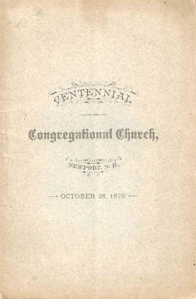 Item #50730 Centennial Celebration of the Congregational Church in Newport, N.H. October 28,...