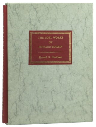 Item #50885 The Lost Works of Edward Boren. Harold G. Davidson