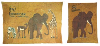 Item #51314 Two Promotional Cloth Banners For Henderson Travel Service, The First African America...