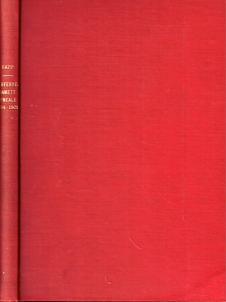 Item #51771 Jefferyes Hamett O'Neale 1734-1801: Red Anchor Fable Painter and Some Contemporaries. William H. Tapp.
