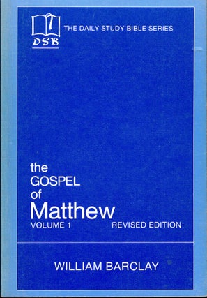 Item #51906 The Gospel of Matthew Volume 1. William Barclay