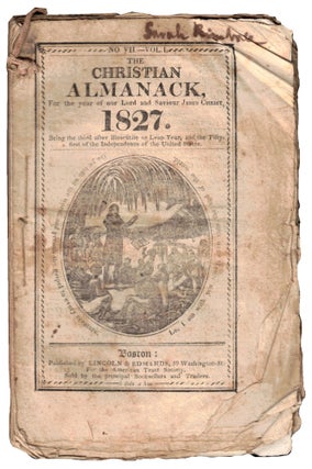 Item #52031 The Christain Almanack for te Year of Our Lord and Saviour Jesus Christ, 1827