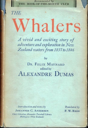 Item #52227 The Whalers. Felix Maynard, Alexandre Dumas