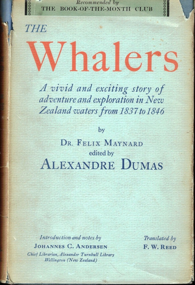Item #52227 The Whalers. Felix Maynard, Alexandre Dumas.
