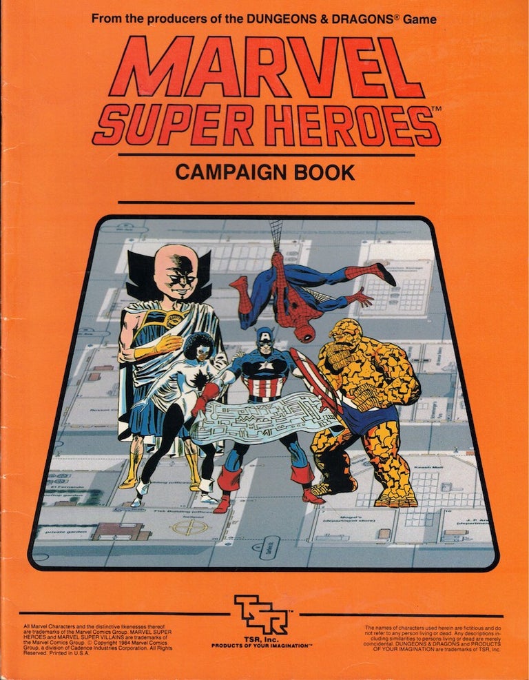 Item #52954 Marvel Super Heroes Campaign Book. Jeff Grub.