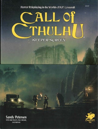 Item #53005 Call of Cthulhu: Keeper Screen. Ian Sturrock, R. Neale