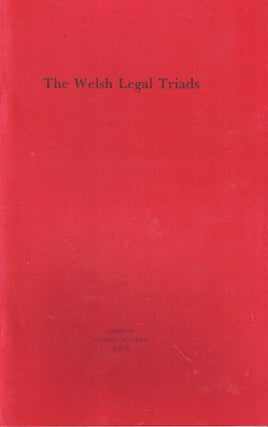 Item #53755 The Welsh Legal Trials. Sara Ellin Roberts