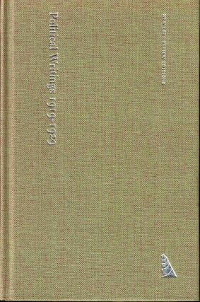 Item #53897 Political Writings, 1919-1929: The Question of Parliamentarianism and Other Essays....