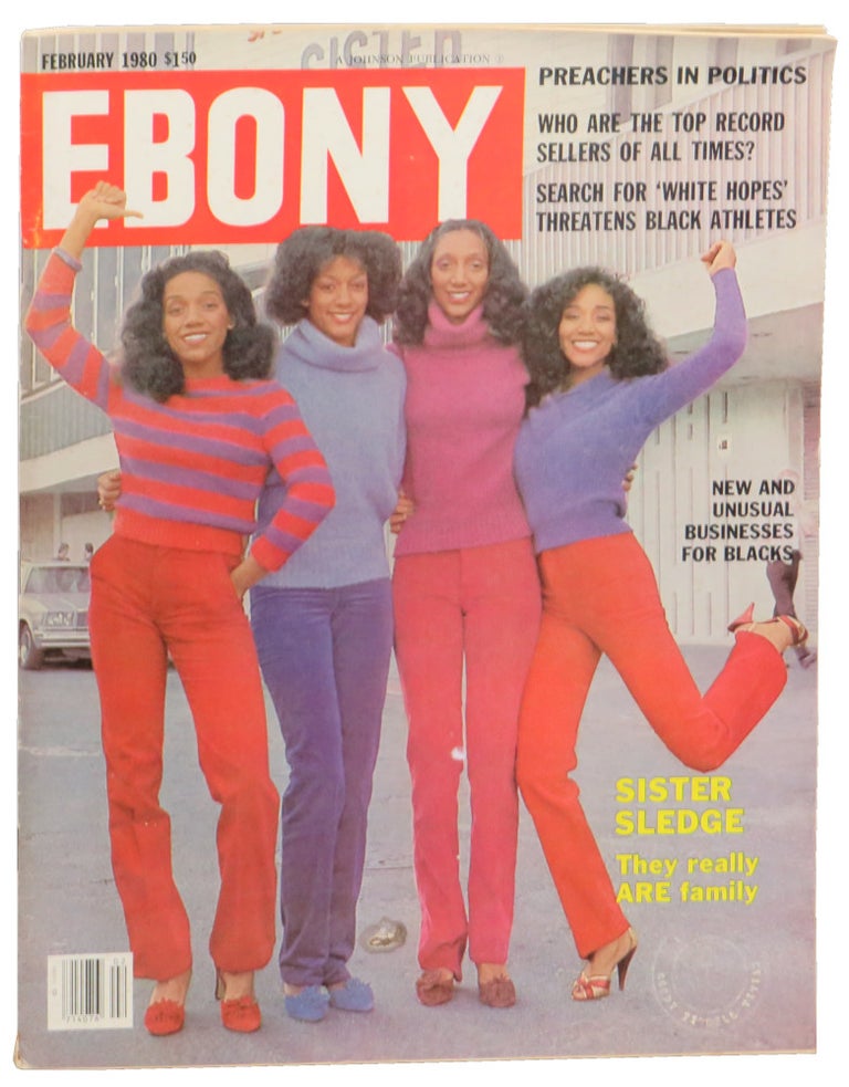Item #54257 Ebony Magazine February, 1980 Sister Sledge cover. John H. Johnson.