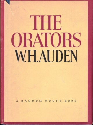 Item #54812 The Orators: An English Study. W. H Auden