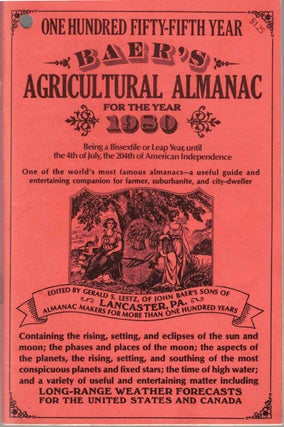 Item #55255 Baer's Agricultural Almanac For the Year 1980. Grosset, Dunlap
