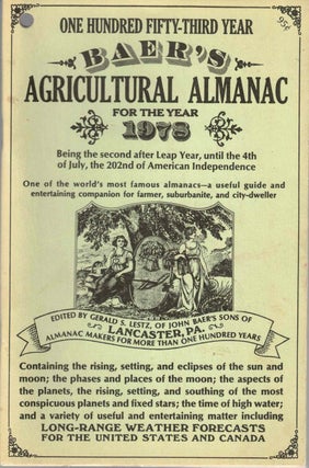 Item #55265 Baer's Agricultural Almanac For the Year 1978. Grosset, Dunlap