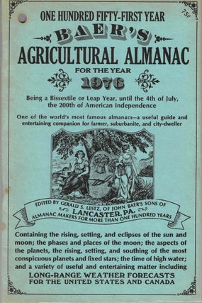 Item #55268 Baer's Agricultural Almanac For the Year 1976. Grosset, Dunlap