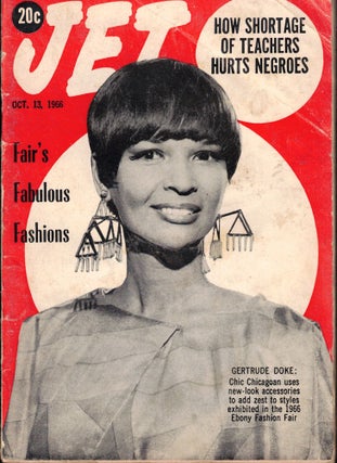 Item #55421 Jet Magazine October 13, 1966 Gertrude Doke Cover. John H. Johnson
