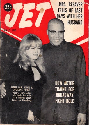 Item #55437 Jet Magazine January 2, 1969 James Earl Jones and Julienne Jones Cover. John H. Johnson