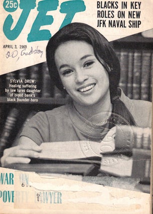 Item #55439 Jet Magazine April 3, 1969 Sylvia Drew Cover. John H. Johnson