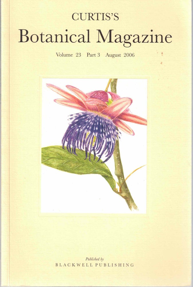 Item #55525 Curtis's Botanical Magazine Volume 23 Part 3 August 2006. Martyn Rix.
