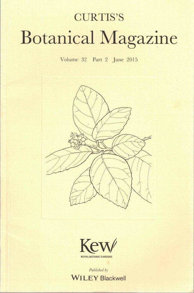 Item #55546 Curtis's Botanical Magazine Volume 32 Part 2 June 2015. Martyn Rix.