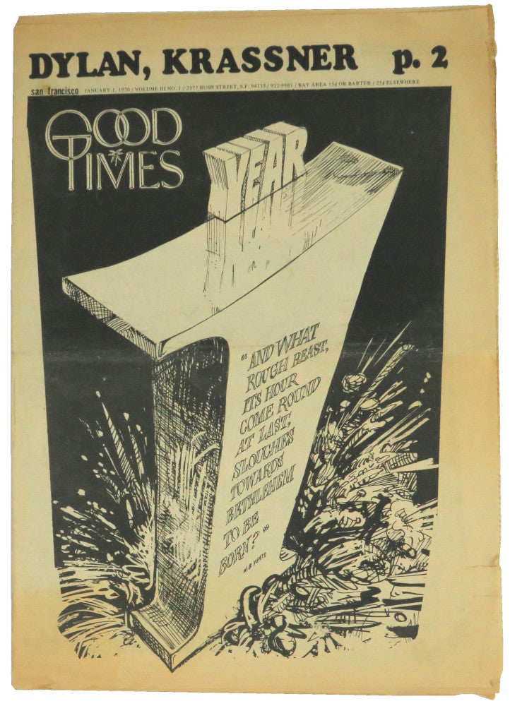 Item #55637 Good Times Volume Three Number One January 1, 1970.