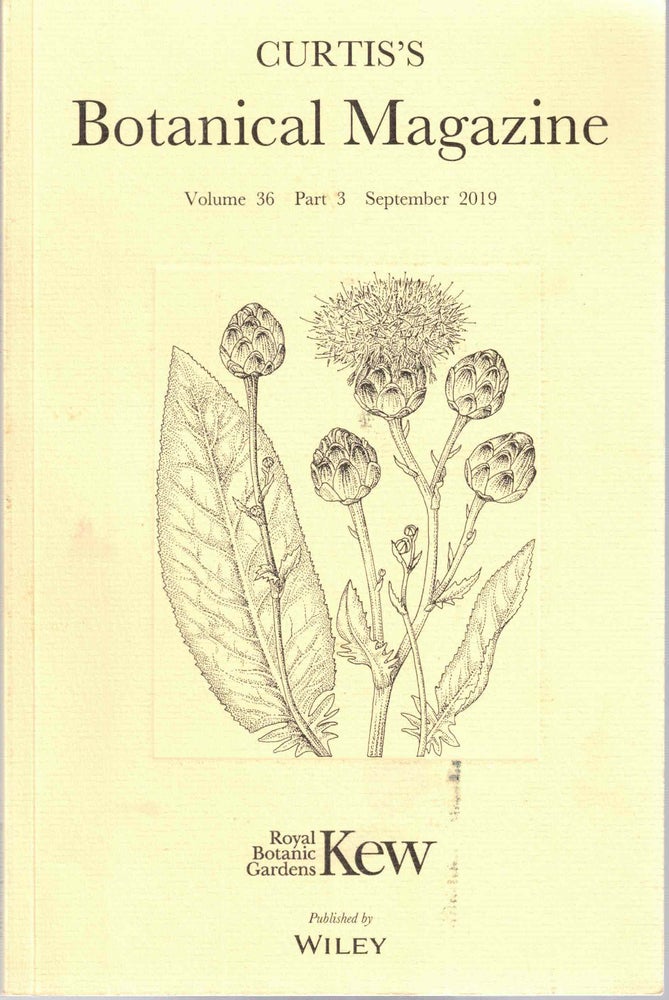 Item #55758 Curtis's Botanical Magazine Volume 36 Part 3 September 2019. Martyn Rix.