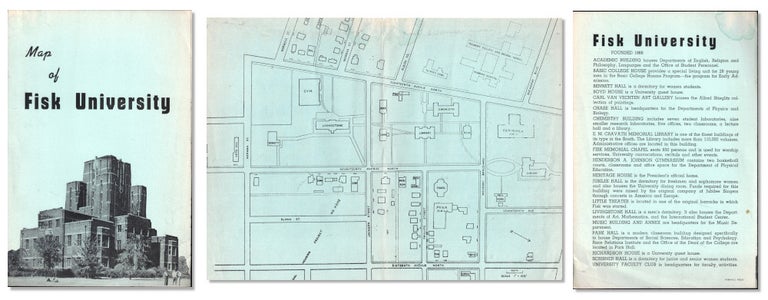 Item #55920 Map of Fisk University. Fisk University.