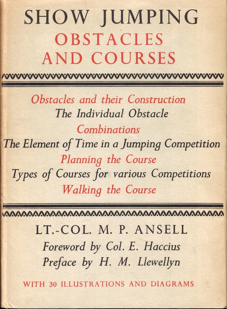 Item #56300 Show Jumping Obstacles and Courses. M. P. Ansell.