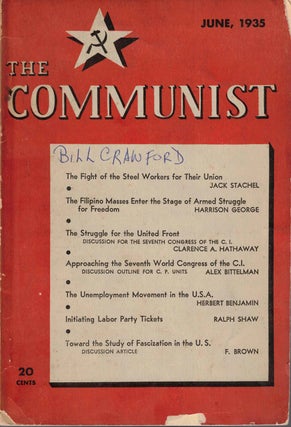 Item #56304 The Communist, June 1935, Vol. XIV, No. 6. Communist Party of the United States of...