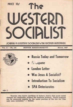 Item #56380 The Western Socialist: Journal of Scientific Socialism in the Western Hemisphere,...