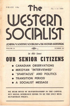 Item #56392 The Western Socialist: Journal of Scientific Socialism in the Western Hemisphere, No....