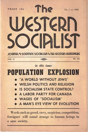 Item #56399 The Western Socialist: Journal of Scientific Socialism in the Western Hemisphere, No....