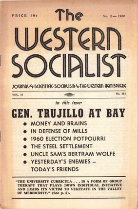 Item #56400 The Western Socialist: Journal of Scientific Socialism in the Western Hemisphere, No....