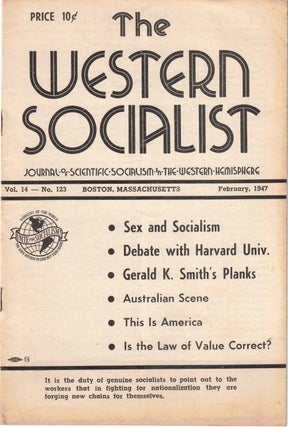 Item #56401 The Western Socialist: Journal of Scientific Socialism in the Western Hemisphere,...