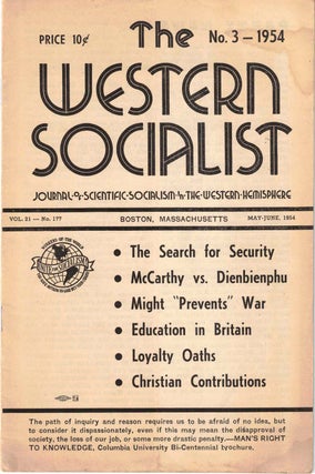 Item #56405 The Western Socialist: Journal of Scientific Socialism in the Western Hemisphere, No....