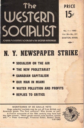 Item #56419 The Western Socialist: Journal of Scientific Socialism in the Western Hemisphere, No....