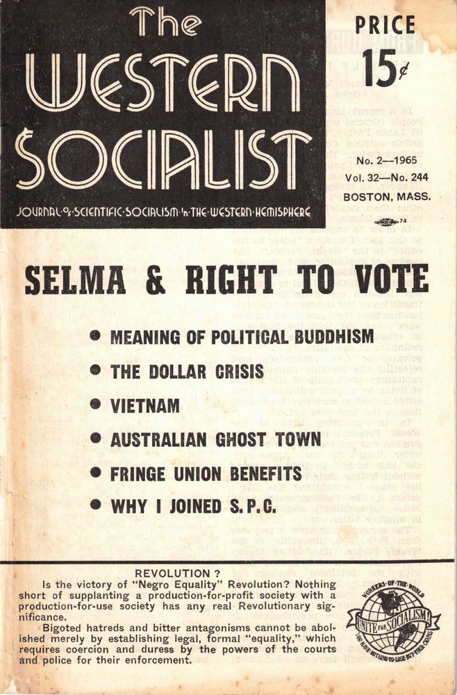 Item #56422 The Western Socialist: Journal of Scientific Socialism in the Western Hemisphere, No. 2 1965, Vol. 32, No. 244. The Socialist Party of Canada/The Workers Socialist Party of the United States.