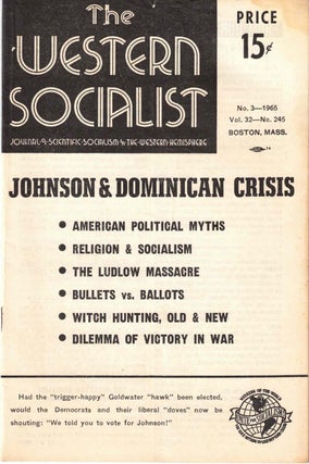 Item #56424 The Western Socialist: Journal of Scientific Socialism in the Western Hemisphere, No....