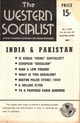 Item #56425 The Western Socialist: Journal of Scientific Socialism in the Western Hemisphere, No....