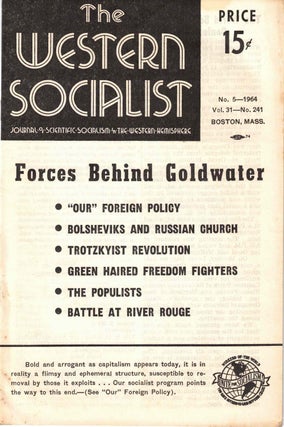 Item #56426 The Western Socialist: Journal of Scientific Socialism in the Western Hemisphere, No....